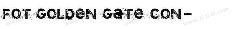 FOT Golden Gate Con字体转换